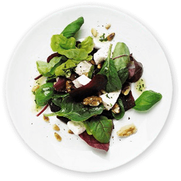 Salat mit Roter Bete, Feta und Walnüssen Salat mit Roter Bete, Feta und Walnüssen Bildnummer 11201040