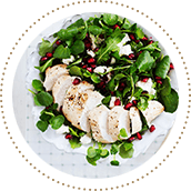 Feldsalat mit Haehnchen, Granatapfel und Feta Feldsalat mit Haehnchen, Granatapfel und Feta Bildnummer 11509984